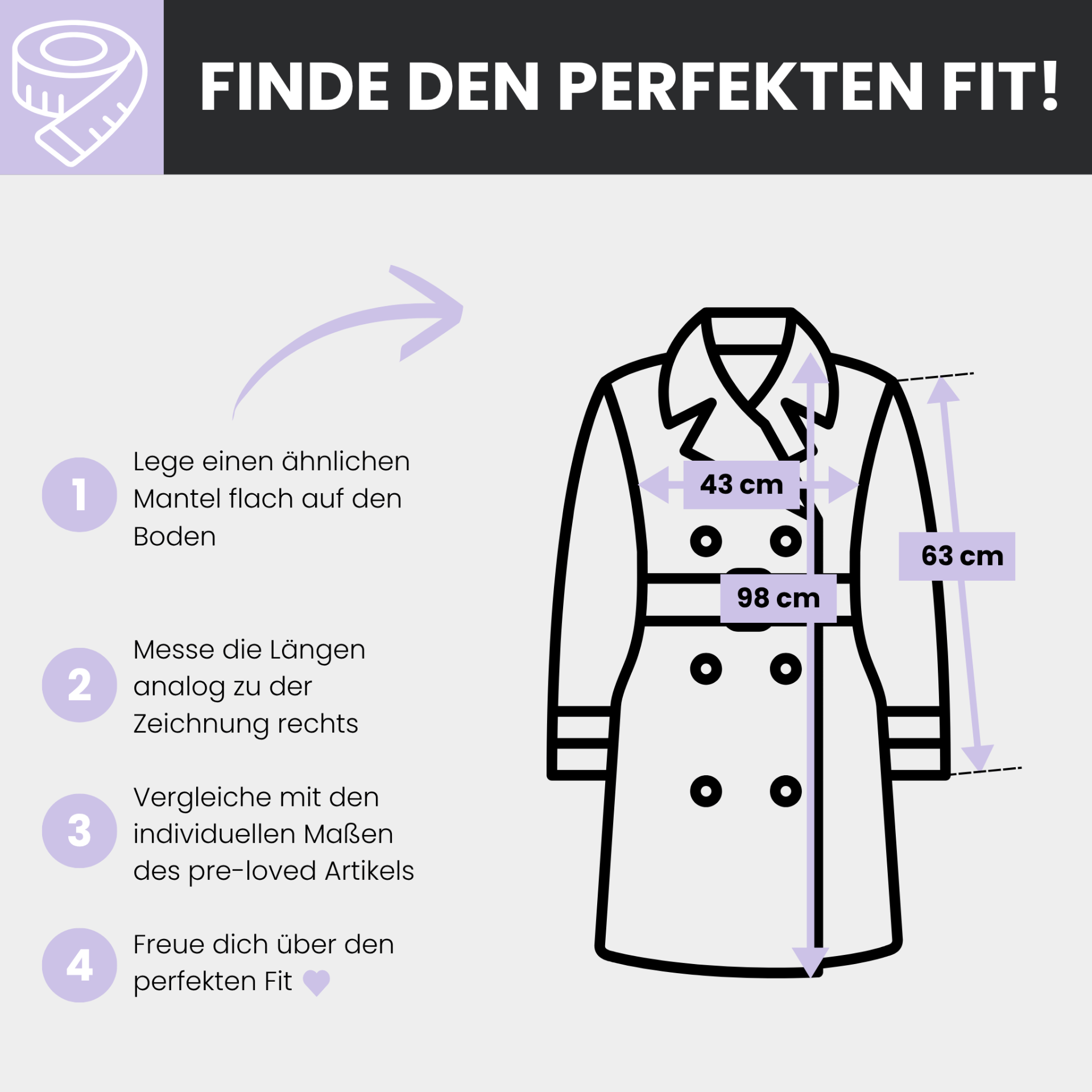 pre-loved VERO MODA Mantel Gr. S