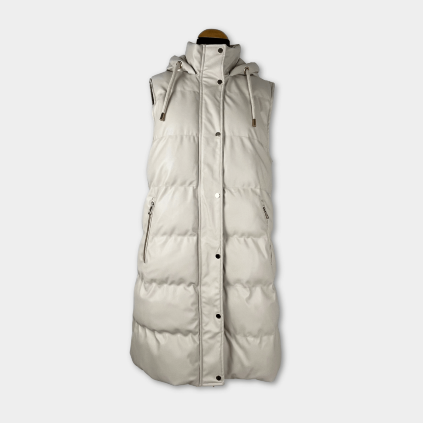pre-loved Zara lange Steppweste Gr. S