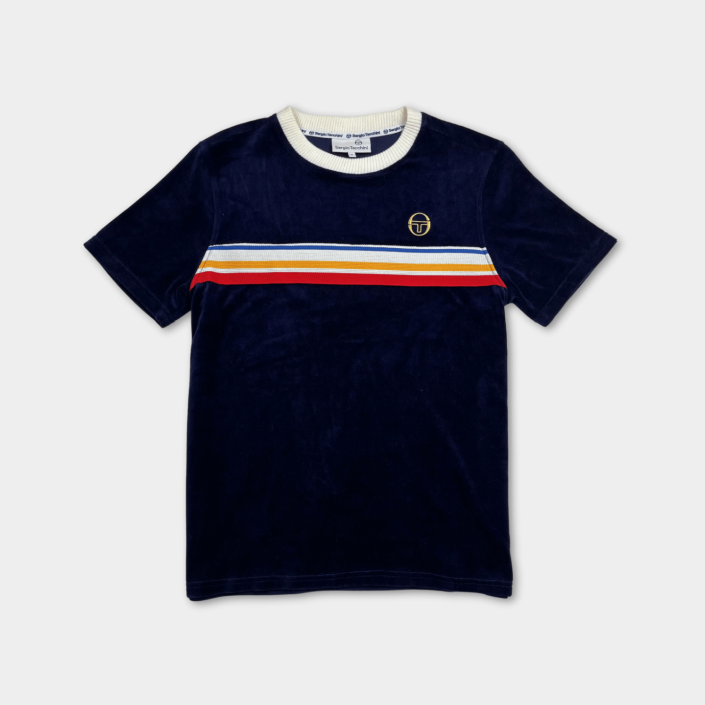 pre-loved Sergio Tacchini Samt T-Shirt Gr. M