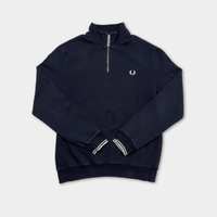 pre-loved Fred Perry Sweatshirt Halfzip Gr. L
