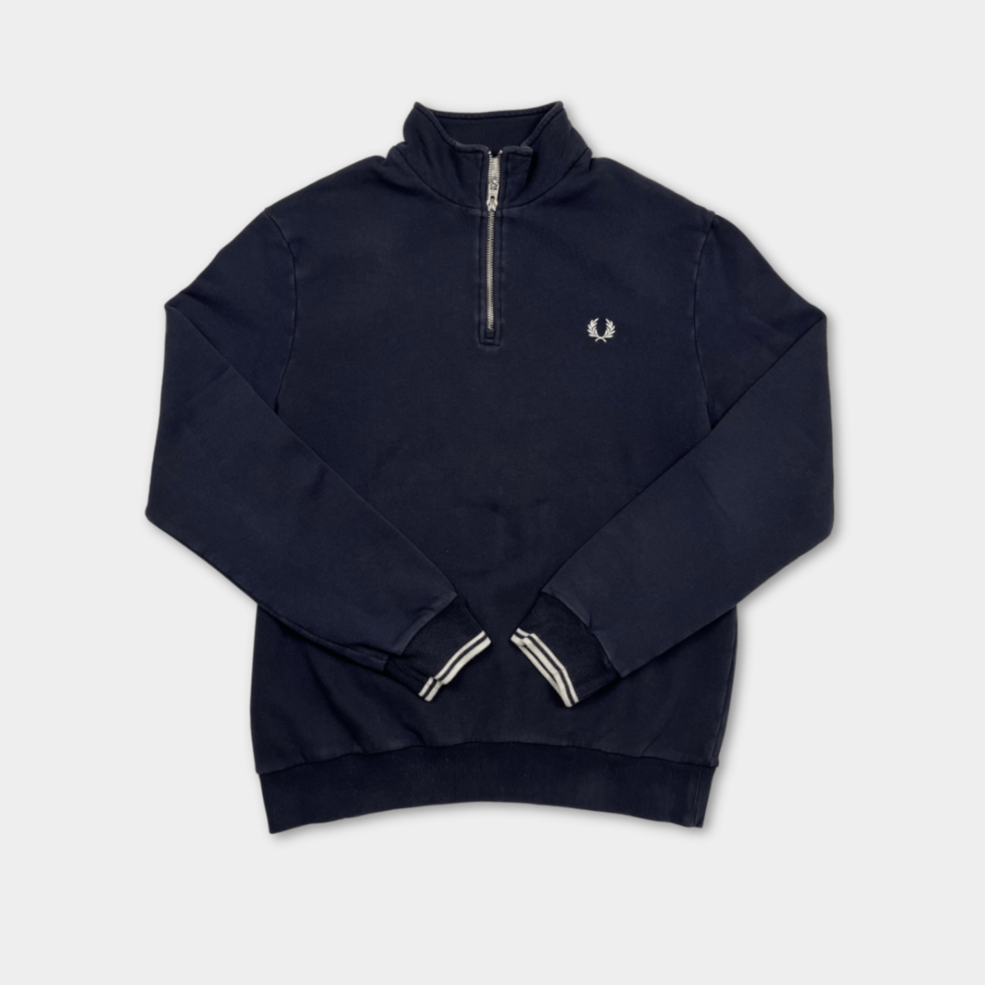 pre-loved Fred Perry Sweatshirt Halfzip Gr. L
