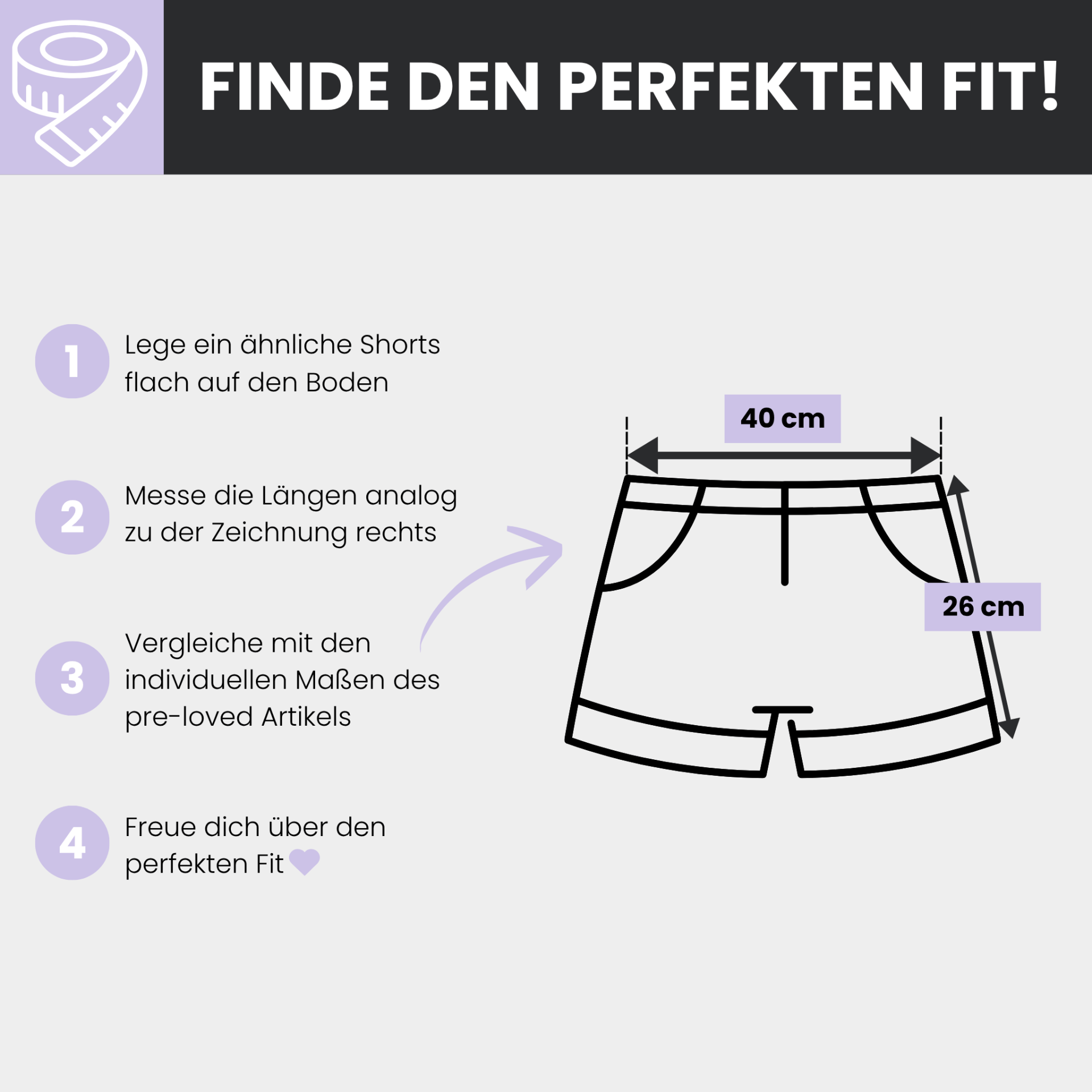 pre-loved H&M Jeans-Shorts Gr. 40