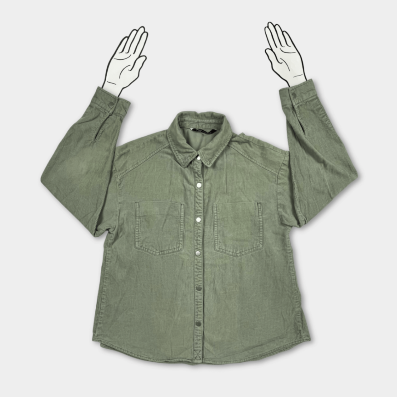 pre-loved Zara Cordhemd Gr. M