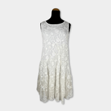 pre-loved Abendkleid mit Spitze weiß Gr. S