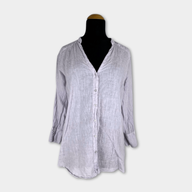 pre-loved Zara Leinen-Bluse Gr. S