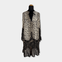 pre-loved Kriss Freizeitkleid Leo-Muster Gr. XL