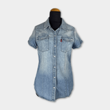 pre-loved Levi's Jeans-Hemd kurzärmlig Gr. S