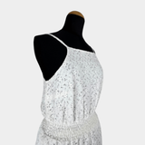 pre-loved ONLY Freizeitkleid weiß mit Spitze Gr. 36