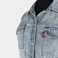 pre-loved Levi's Jeans-Hemd kurzärmlig Gr. S