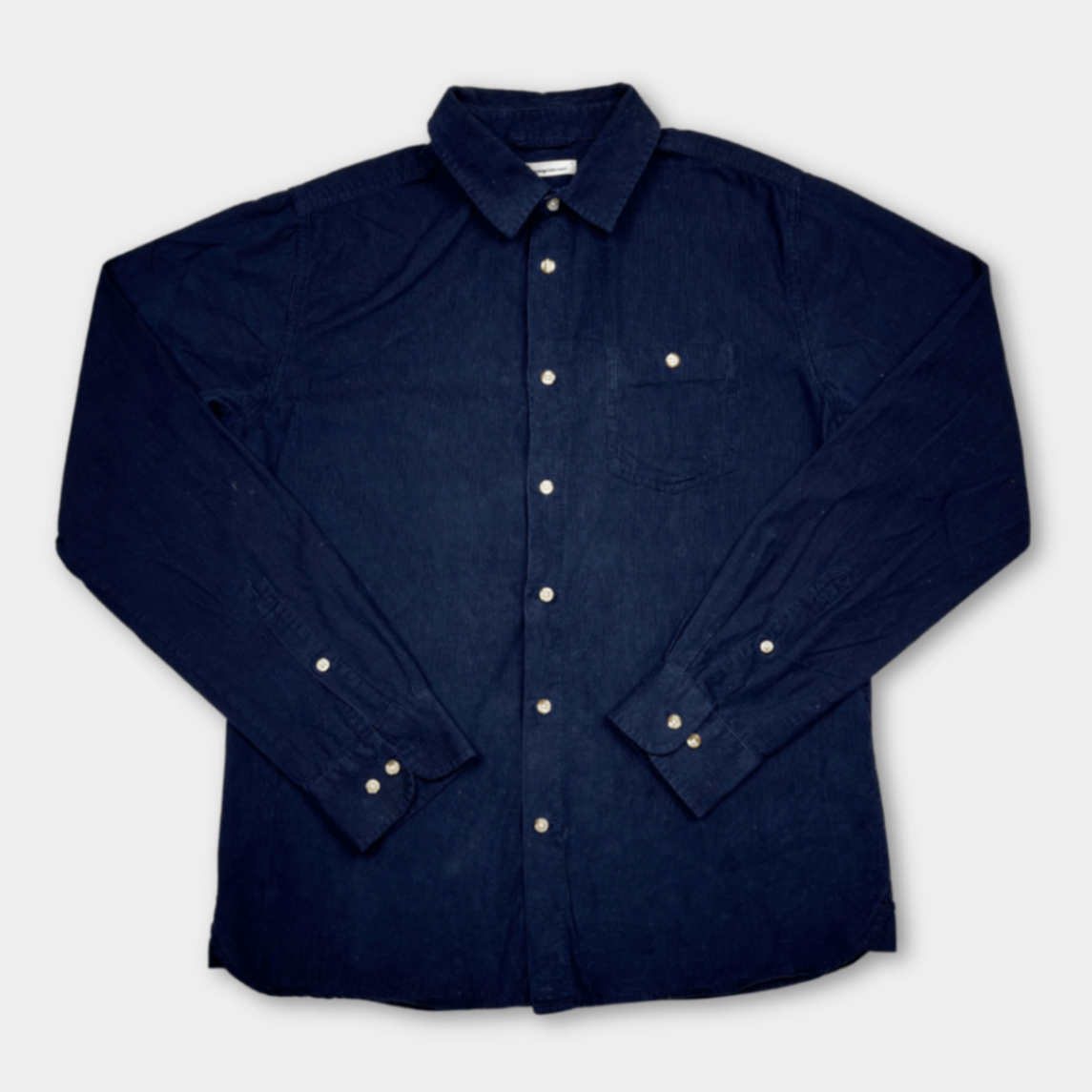 pre-loved Knowledge Cotton Apparel Hemd Gr. S GOTS