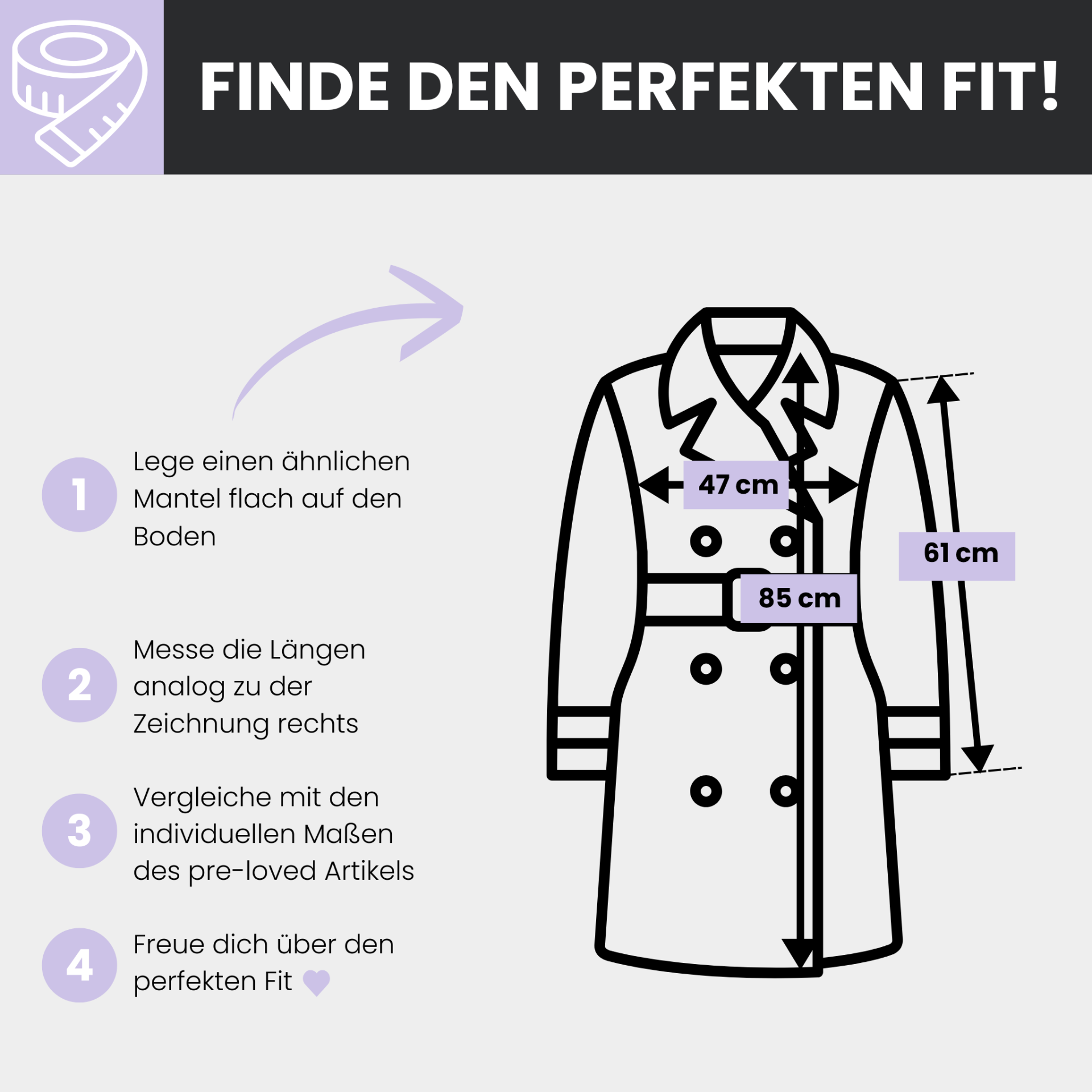 pre-loved Mango Mantel Gr. S