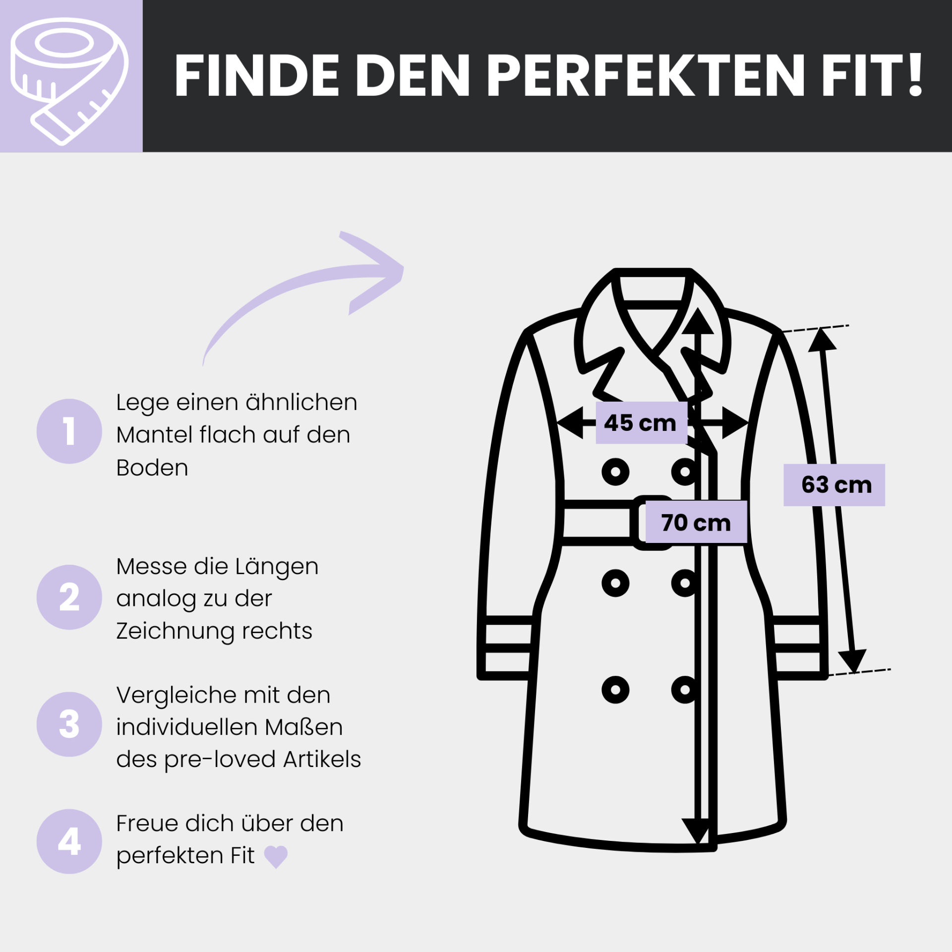 pre-loved H&M Mantel Gr. 36