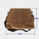 pre-loved Leder Umh�ngetasche, Aktentasche