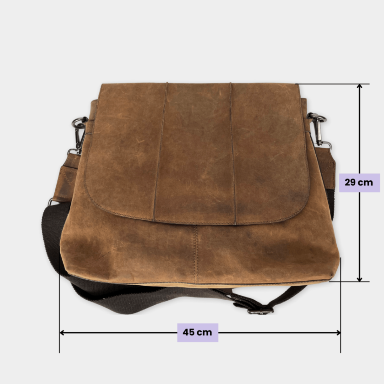 pre-loved Leder Umh�ngetasche, Aktentasche