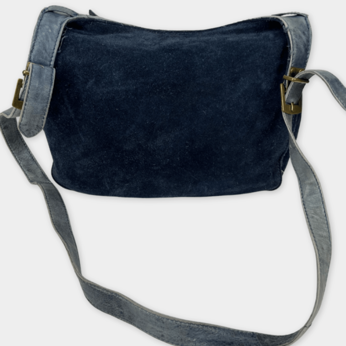 pre-loved Pepe Jeans Handtasche Wildleder blau/petrol