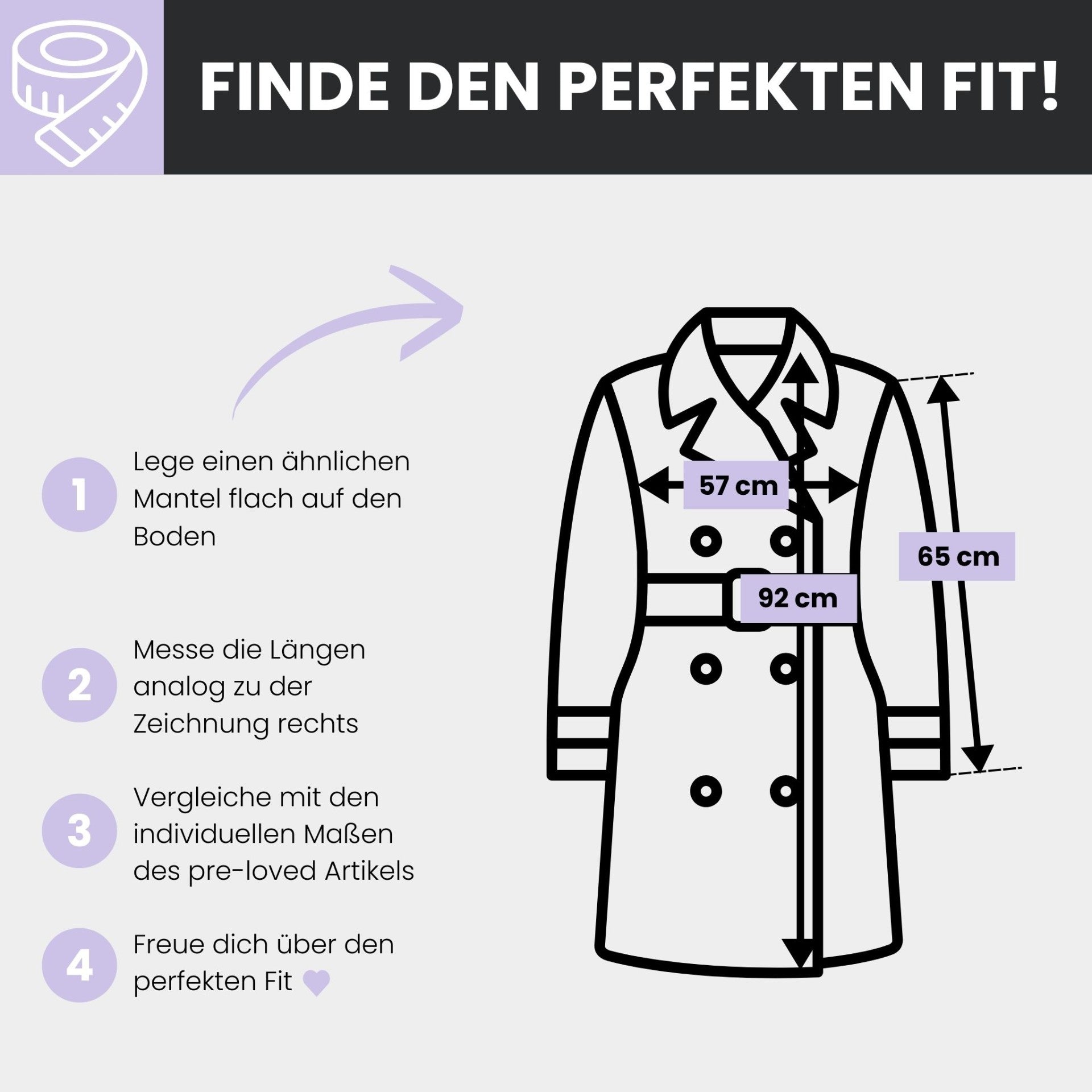 pre-loved Vero Moda Mantel Gr. L